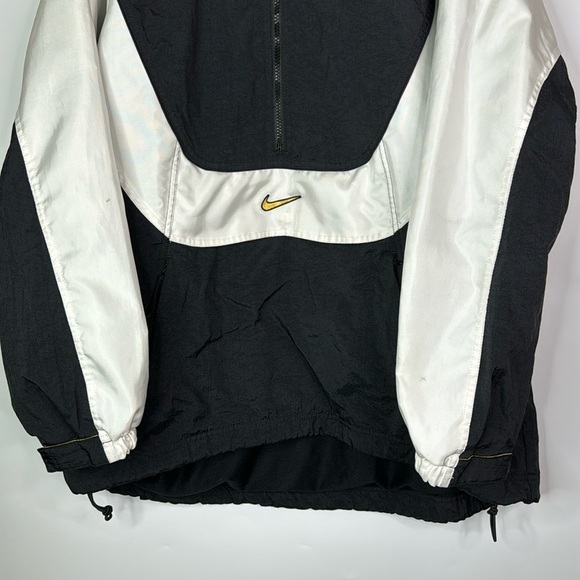 Vintage Nike Center Swoosh Half Zip Black Jacket Size XL - Picture 3 of 14